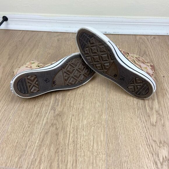 Converse Chuck Taylor All-Star Hi-Top Shimmer Lurex Camo Sneakers - Picture 6 of 6